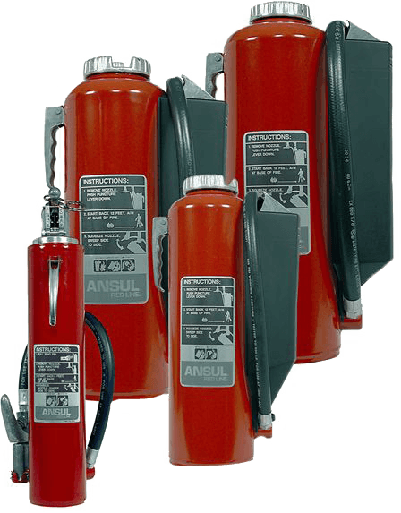 Red Line cartridge operated hand portable fire extinguishers